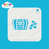 Picture of Pirate Treasure Chest - Mylar Stencil - 163