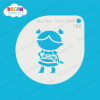 Picture of Pirate Girl - Mylar Stencil - 166