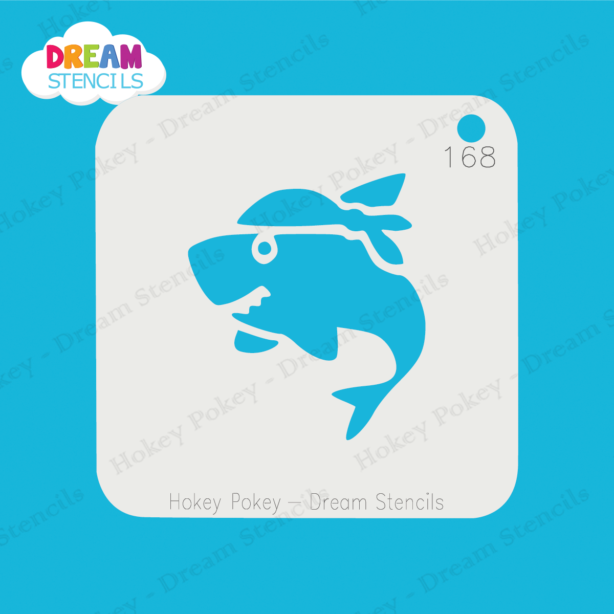 Picture of Pirate Shark - Mylar Stencil - 168