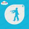 Picture of Walking Zombie - Mylar Stencil - 176