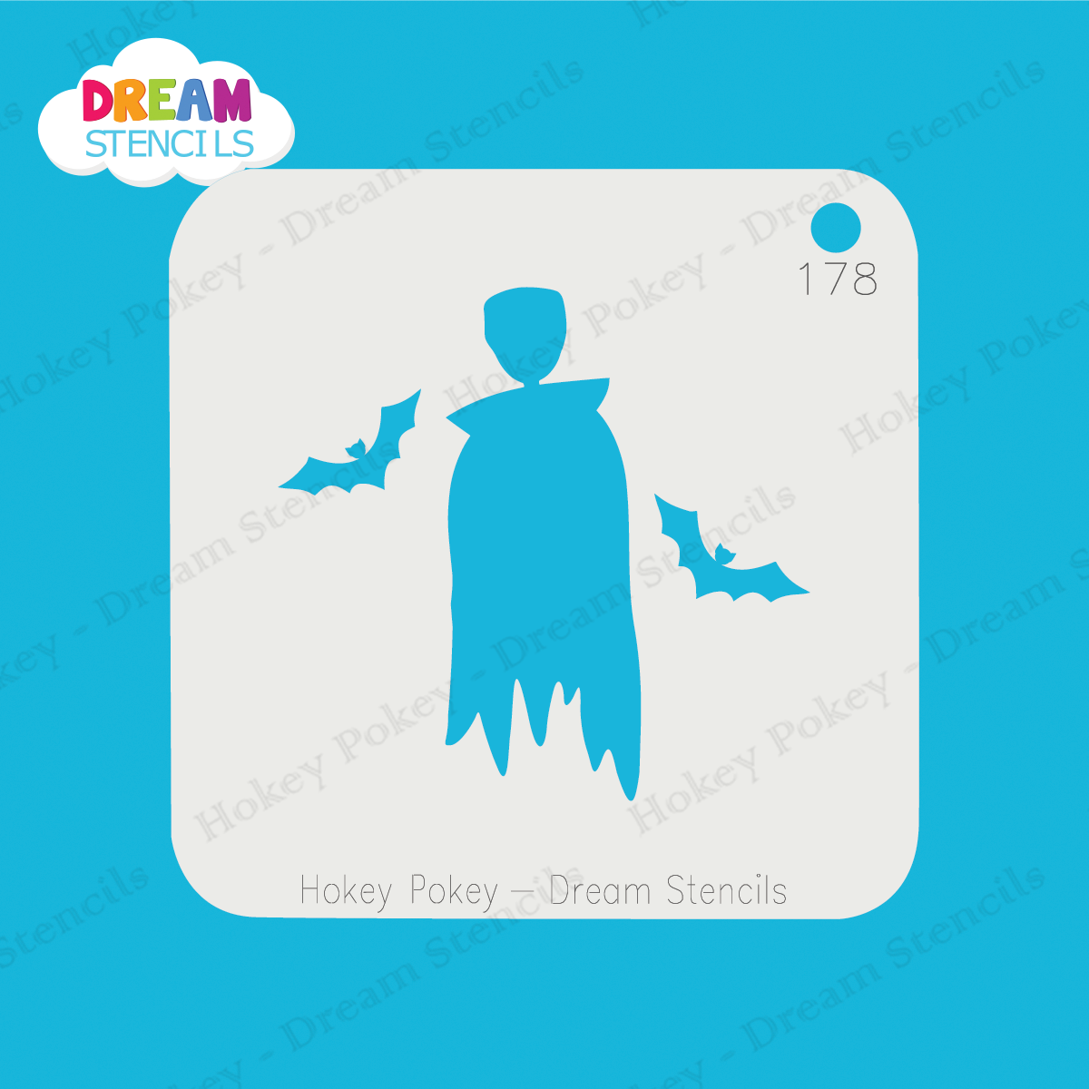 Picture of Flying Dracula - Mylar Stencil - 178