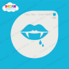 Picture of Vampire Lips - Mylar Stencil - 186
