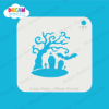 Picture of Haunted Tree with Bat - Mylar Stencil - 187
