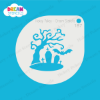 Picture of Haunted Tree with Bat - Mylar Stencil - 187
