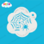 Picture of Crawling Spider With Web - Mylar Stencil - 193