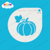 Picture of Pumpkin with Leaf - Mylar Stencil - 202