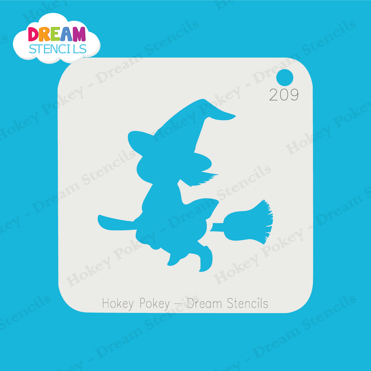 Picture of Little Witch - Mylar Stencil - 209