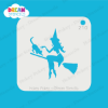 Picture of Wicked Witch With A Cat - Mylar Stencil - 210