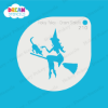 Picture of Wicked Witch With A Cat - Mylar Stencil - 210