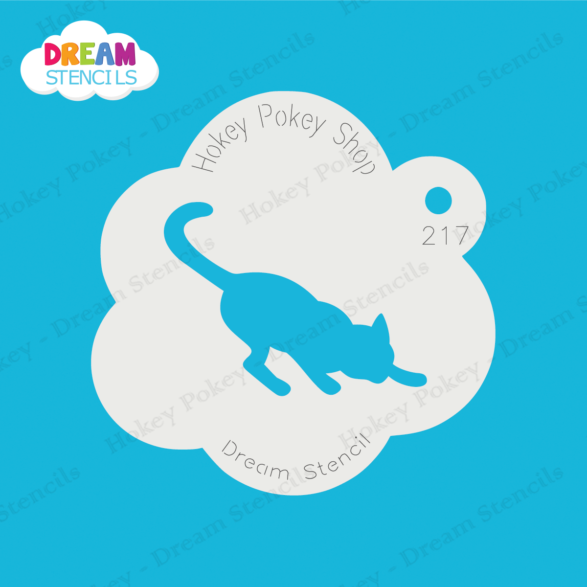 Picture of Stretching Cat - Mylar Stencil - 217