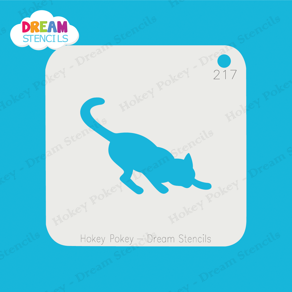 Picture of Stretching Cat - Mylar Stencil - 217