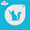 Picture of Cat Hi Five - Mylar Stencil - 223
