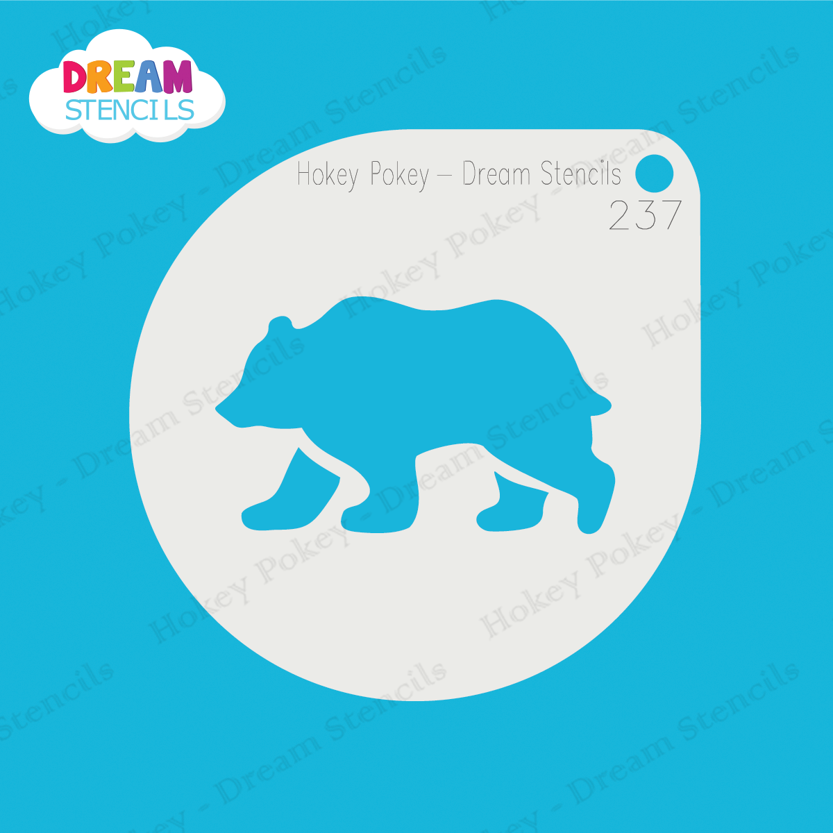 Picture of Grizzly Bear - Mylar Stencil - 237