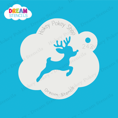Picture of Flying Rudolph - Mylar Stencil - 242