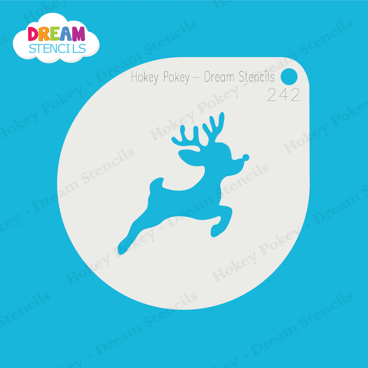Picture of Flying Rudolph - Mylar Stencil - 242