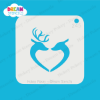 Picture of Deer in Love - Mylar Stencil - 245