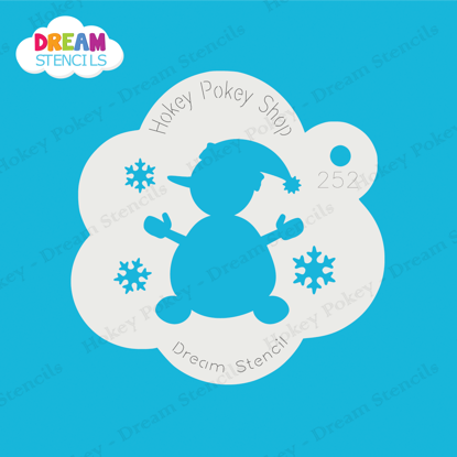 Picture of Jolly Snowman - Mylar Stencil - 252