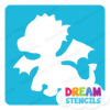 Picture of Baby Dragon - Vinyl Stencil - 4