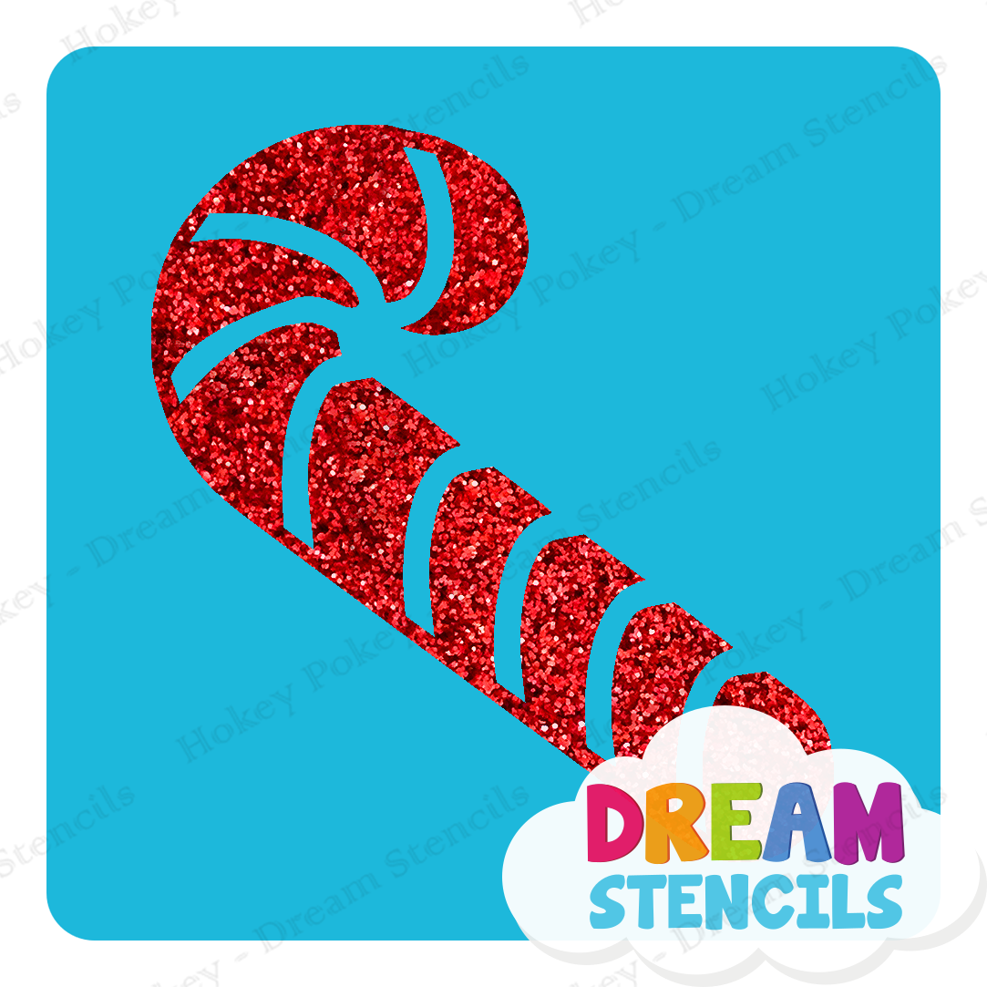 Picture of Candy Cane - Vinyl Stencil -19