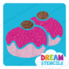 Picture of Double Sufganiyot Doughnut - Vinyl Stencil - 39