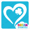 Picture of Heart Shamrock - Vinyl Stencil - 46