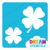 Picture of Two Lucky Four-Leaf Clovers - Vinyl Stencil - 53