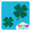 Picture of Two Lucky Four-Leaf Clovers - Vinyl Stencil - 53