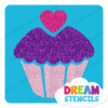 Picture of Cupcake  - Vinyl Stencil - 65