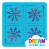 Picture of Mini 4 in 1 Snowflake - Vinyl Stencil - 20