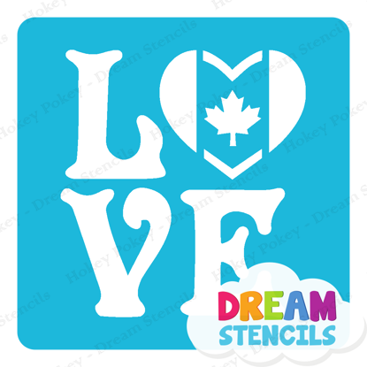 Picture of Love Canada - Vinyl Stencil - 81