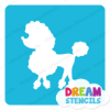 Picture of Poodle Glitter - Vinyl Stencil - 82