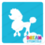 Picture of Poodle Glitter - Vinyl Stencil - 82