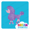 Picture of Poodle Glitter - Vinyl Stencil - 82