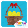Picture of Easter Basket -Vinyl Stencil - 91