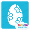 Picture of Easter Egg with Flowers -Vinyl Stencil - 94
