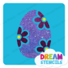 Picture of Easter Egg with Flowers -Vinyl Stencil - 94