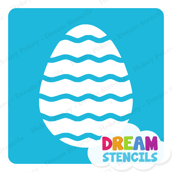 Picture of Easter Egg -Vinyl Stencil - 96