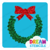 Picture of Christmas Wreath- Vinyl Stencil -103