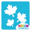 Picture of Cascading Maple Leaves - Vinyl Stencil -104
