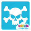 Picture of Scary Skull - Vinyl Stencil -109