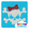 Picture of Cute Skull  - Vinyl Stencil -110