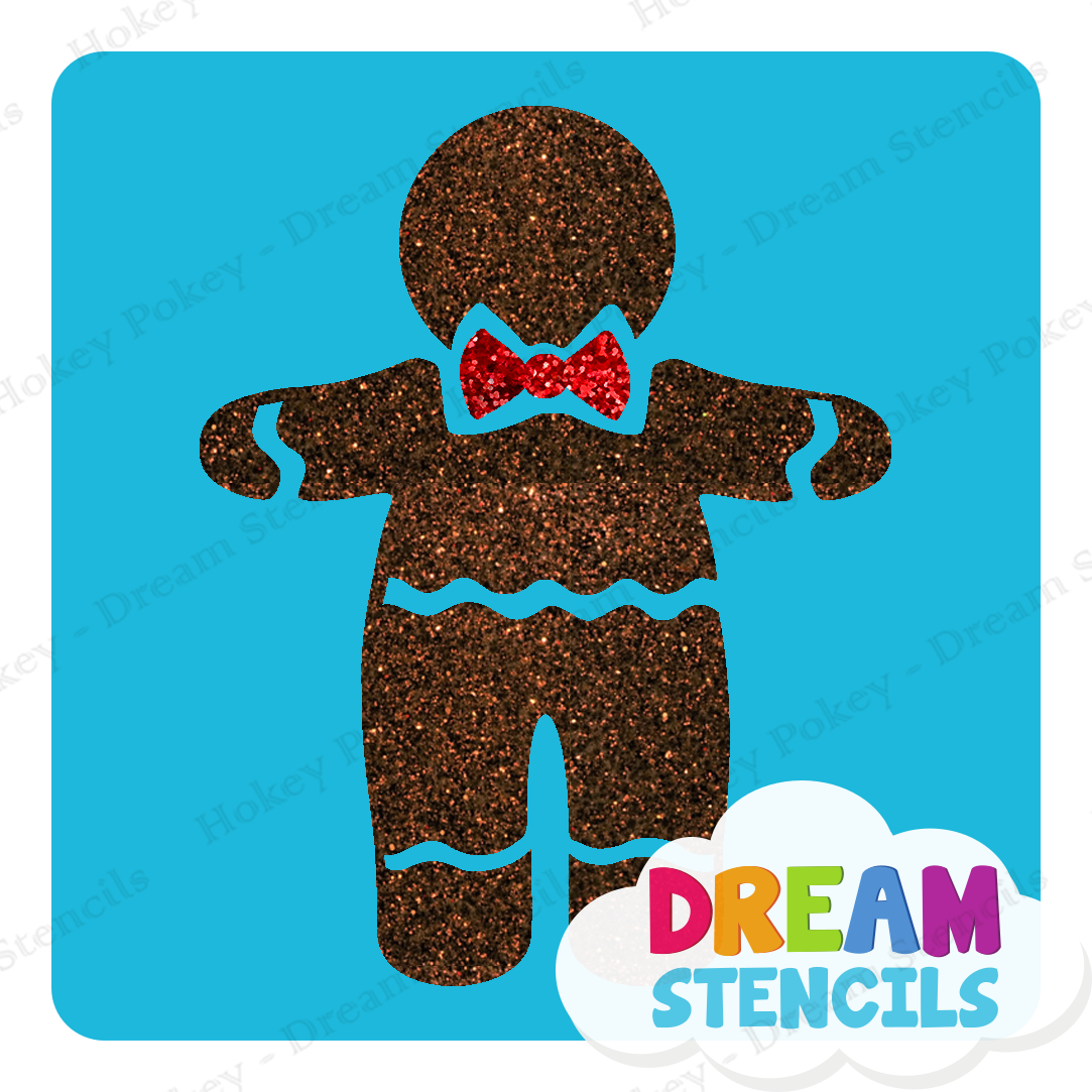 Picture of Gingerbread Man- Vinyl Stencil -113