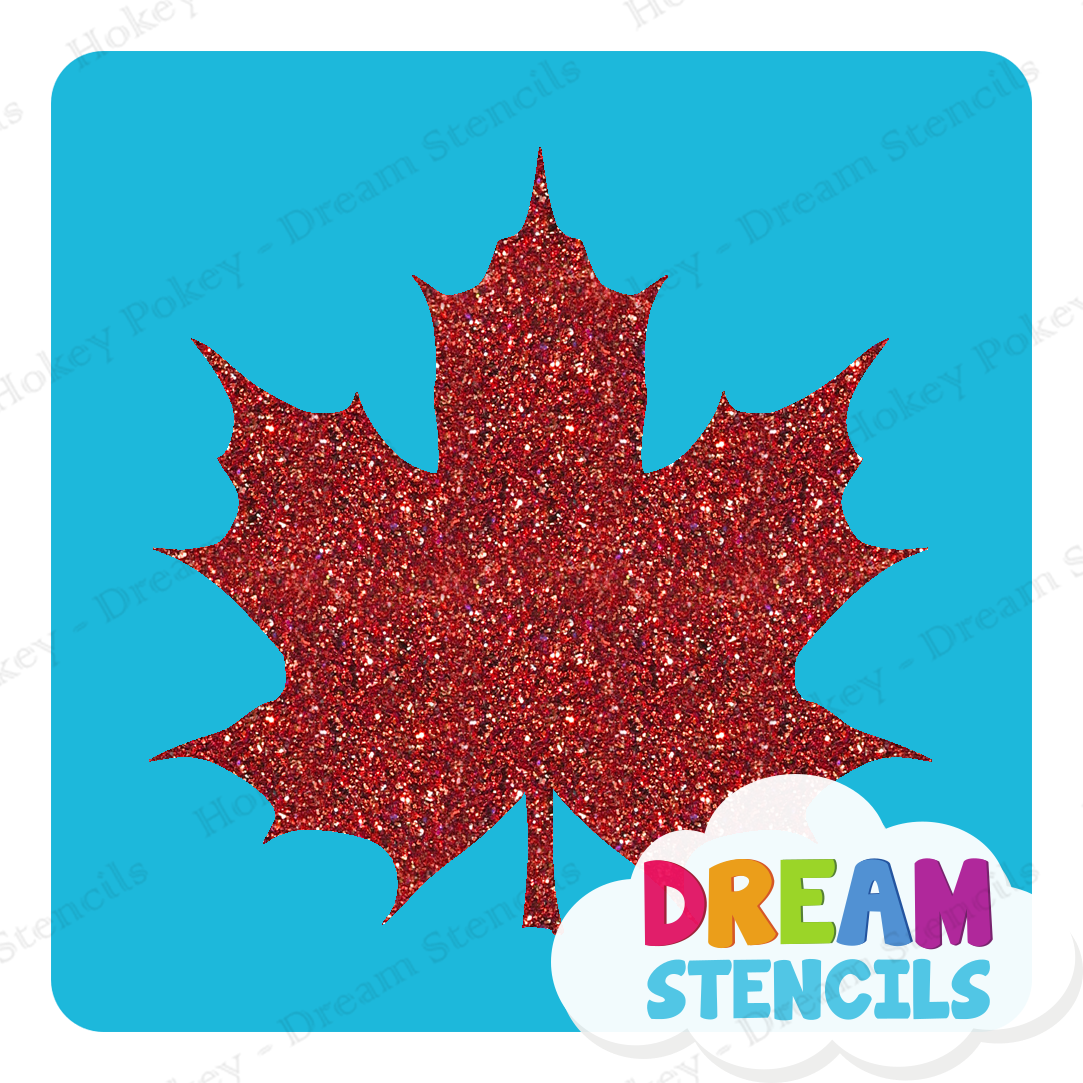 Picture of Fancy Maple Leaf - Vinyl Stencil -122