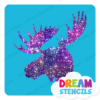 Picture of Moose Head - Vinyl Stencil -123