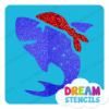 Picture of Pirate Shark - Vinyl Stencil -135