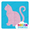 Picture of Sitting Cat - Vinyl Stencil - 201