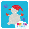 Picture of Jolly Snowman - Vinyl Stencil - 211