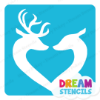 Picture of Deer in Love - Vinyl Stencil - 214