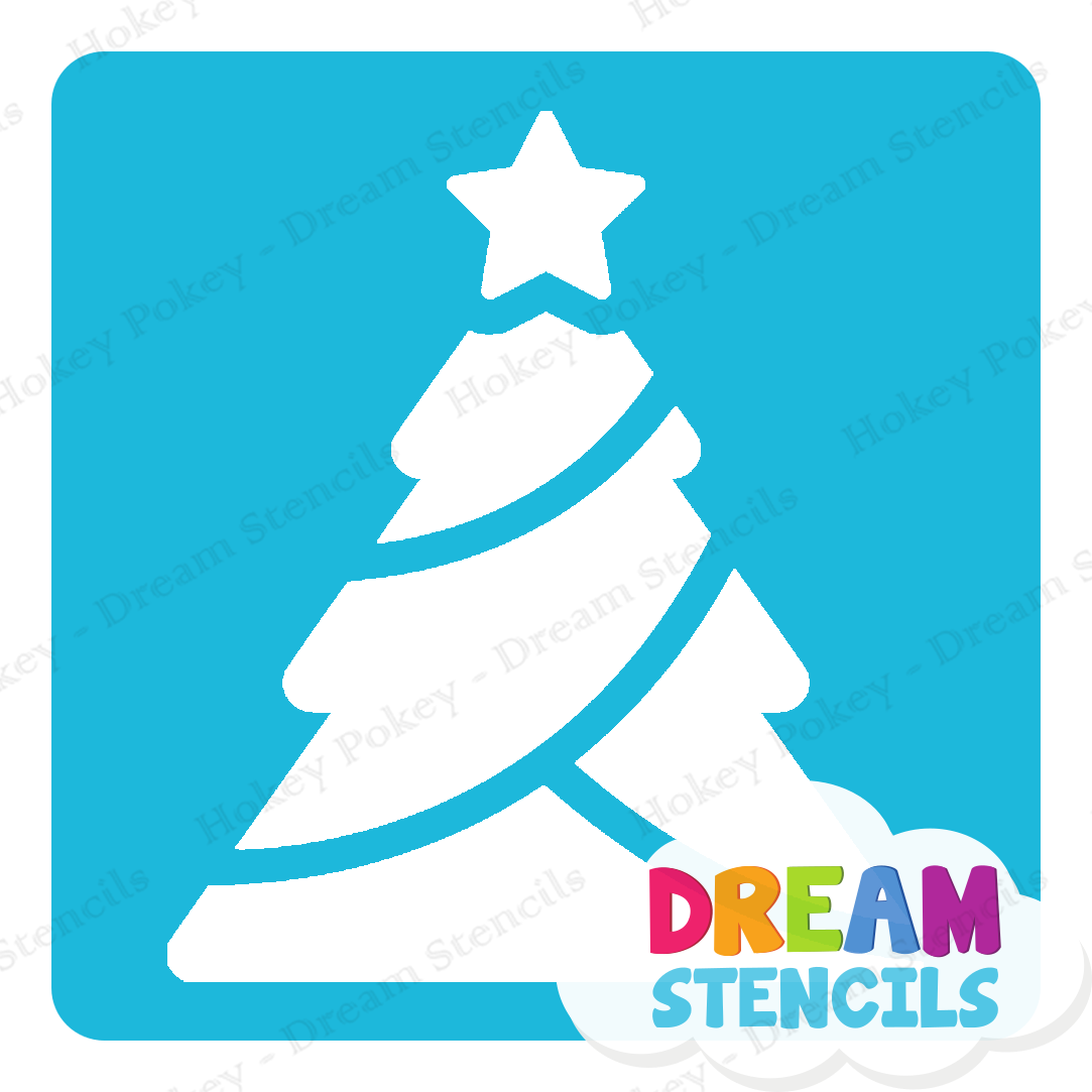 Picture of Classic Christmas Tree - Vinyl Stencil - 215
