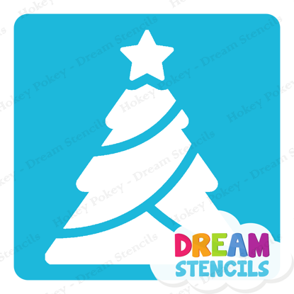 Picture of Classic Christmas Tree - Vinyl Stencil - 215